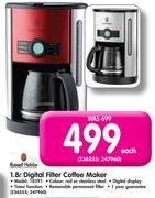 Russell Hobbs 1.8L Digital Coffee Maker 18591-Each