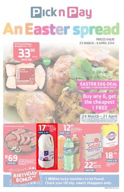 Pick N Pay WC : Easter Spread (25 Mar - 6 Apr 2014), page 1