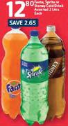 Fanta,Sprite Or Stonay Cold Drink Assorted-2Ltr Each