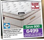 Sealy 152cm Swansea Pamper Top Box Queen Base set
