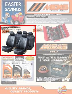 Midas : Easter Savings (24 Mar - 21 Apr 2014), page 1