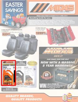 Midas : Easter Savings (24 Mar - 21 Apr 2014), page 1