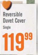 Reversible Duvet Cover Single