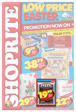 Shoprite Limpopo : Easter (24 Mar - 6 Apr 2014), page 1