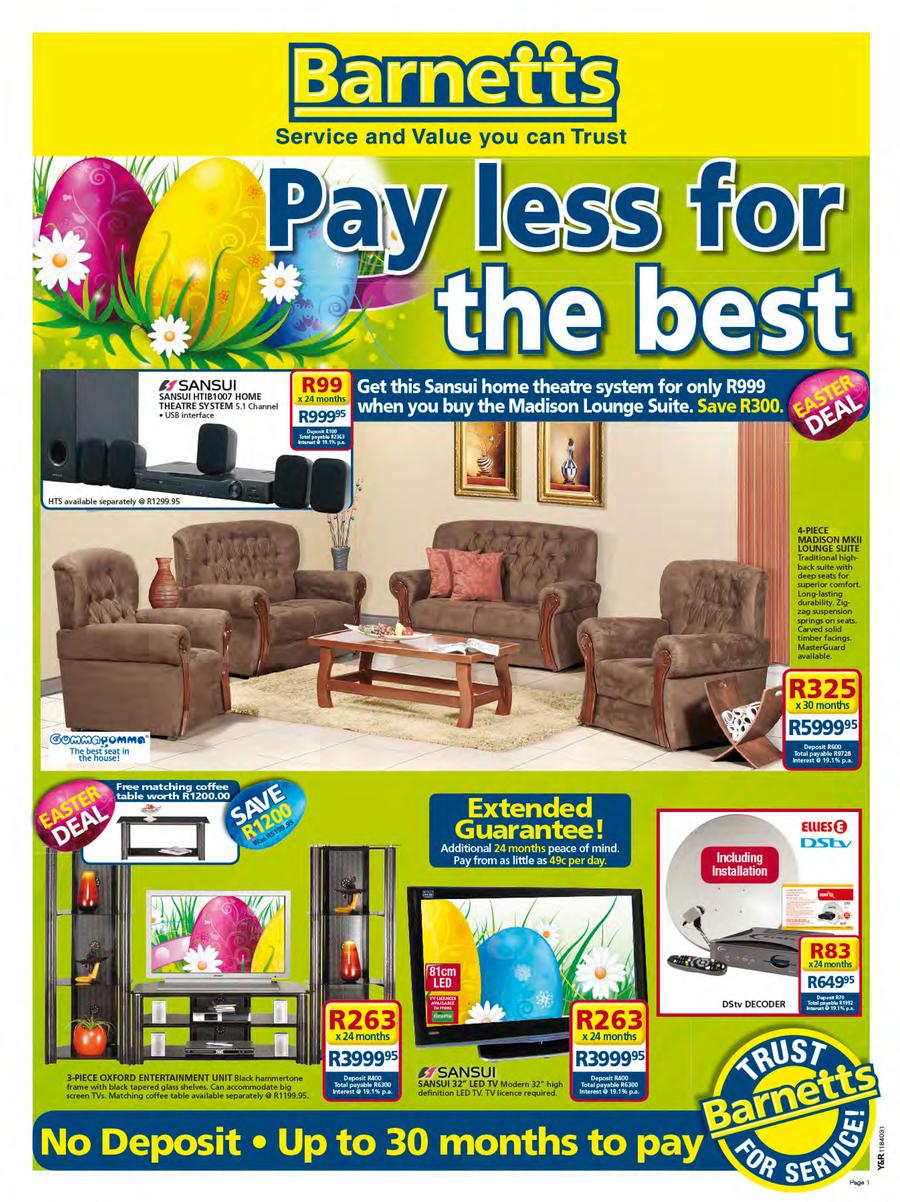Barnetts Valid Until 19 Apr 2014 Www Guzzle Co Za
