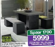 H&H Collection 3 Stuk Kioto Patio Stel