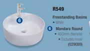 Plum Line Amaro Free Standing Basins Mandara Round