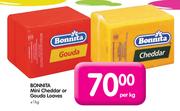 Bonnita Mini Cheddar or Gouda Loaves-Per Kg