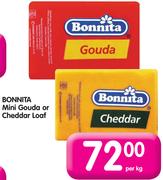 Bonnita Mini Gouda or Cheddar Loaf-Per Kg
