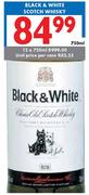 Black & White Scotch Whisky-Unit Price Per Case