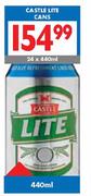 Castle Lite Cans-24 x 440ml