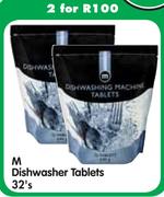 M Dishwasher Tablets-2x32's