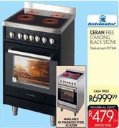 Kelvinator Ceran Free Standing Black Stove