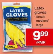 Latex Gloves(Small/Medium/Large)-Per Pair