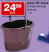 Amor Di Casa Ovaalvormige Emmer-15L Elk