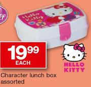 Character Lunch Box-Each