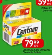 Centrum Kids Vitamins Chewable Tablets-30's