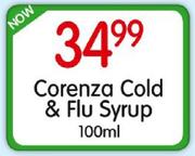 Corenza Cold & Flu Syrup-100ml