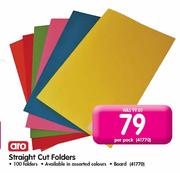 Aro Straight Cut Folders-100's Per pack