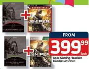 Apex Gaming Headset Bundles-Each