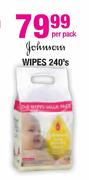 Johnsons Wipes-240's Per Pack