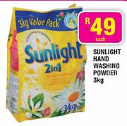 Sunlight Hand Washing Powder-3kg Each