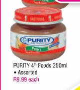 Purity 4th Foods Assorted-250ml Each