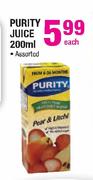 Purity Juice Assorted-200ml Each