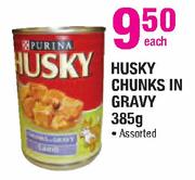 Husky Chunks In Gravy Assorted-385g Each