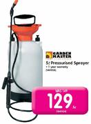 Garden Master 5L Pressurised sprayer-Each