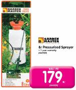 Garden Master 8L Pressurised Sprayer-Each