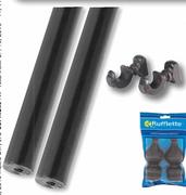 Rufflette Wood Poles 33mm Dark Stain-1.5m Each