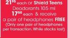Shield Teens Deodorants-2x105ml Each