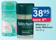 Mitchum Or Lady Mitchum Gel-63g Each