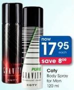 Coty Body Spray For Men-120ml Each