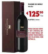Plaisir De Merle Merlot-750Ml