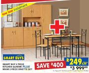 Smart Buy 2 Piece Kitchen Scheme Plus Miami 5 Piece Dinette Set