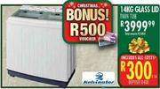 Kelvinator 14kg Glass Lid Twin Tub