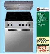 Russell Hobbs 3 Piece Built-In Oven, Hob & Extractor Fan
