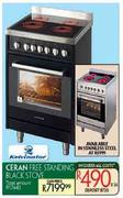 Kelvinator Ceran Free Standing Black Stove
