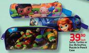 Sofia,Turtles Or Doc Mcstuffins Puzzle In Pencil Case-Each