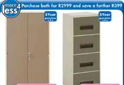 Steel Stationery Cupboard Plus steel 4 Drawer Filling Cabinet
