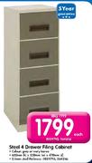 steel 4 Drawer Filling Cabinet