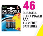 Duracell Ultra Power AAA 4+2 Free Batteries