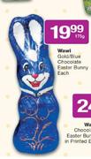 Wawi Gold/Blue Chocolate Easter Bunny-175g