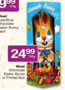 Wawi Chocolate Easter Bunny In Printed Box-150gm