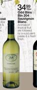Odd Bins Bin 204 Sauvignon Blanc-750ml