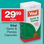 Vital Garlic & Parsley Capsules-100's