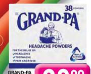 Grand-Pa Headache Powders-38's