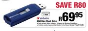 Verbatim Blue Flash Drive-8GB